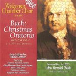 Wisconsin Chamber Choir 2003 Bach Christmas Oratorio album cover